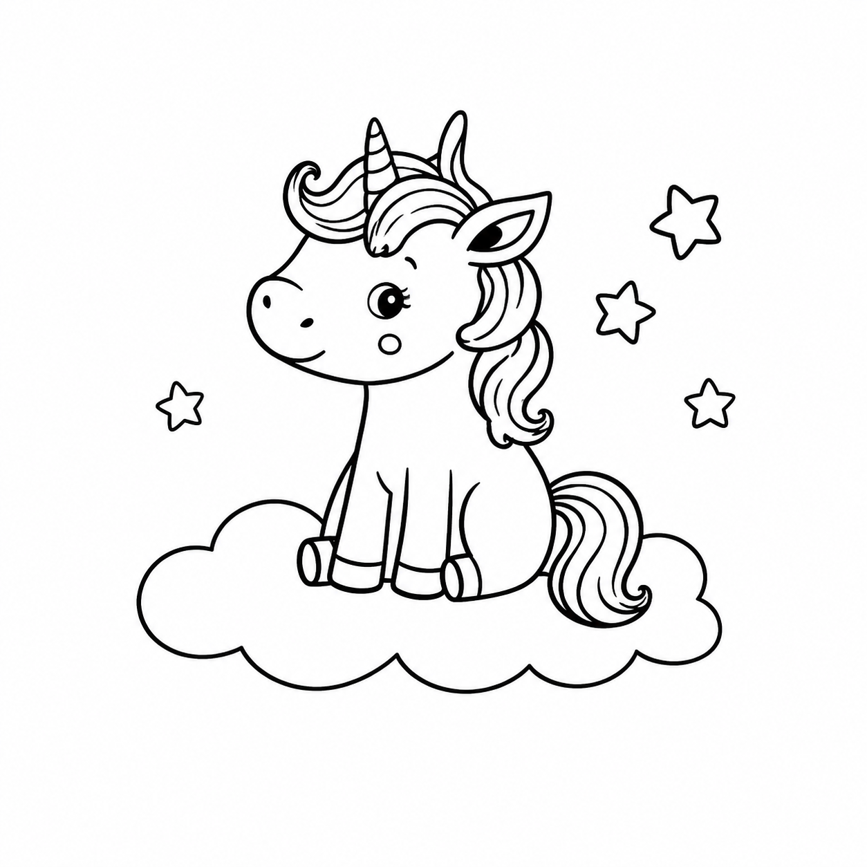 Unicorn on a cloud