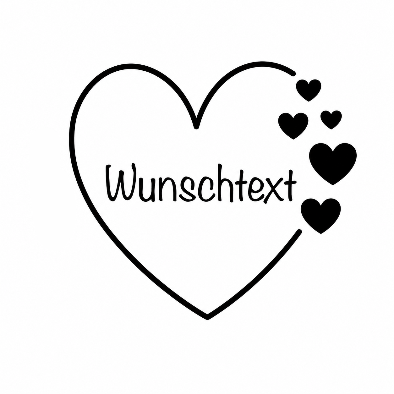 Custom text (heart)