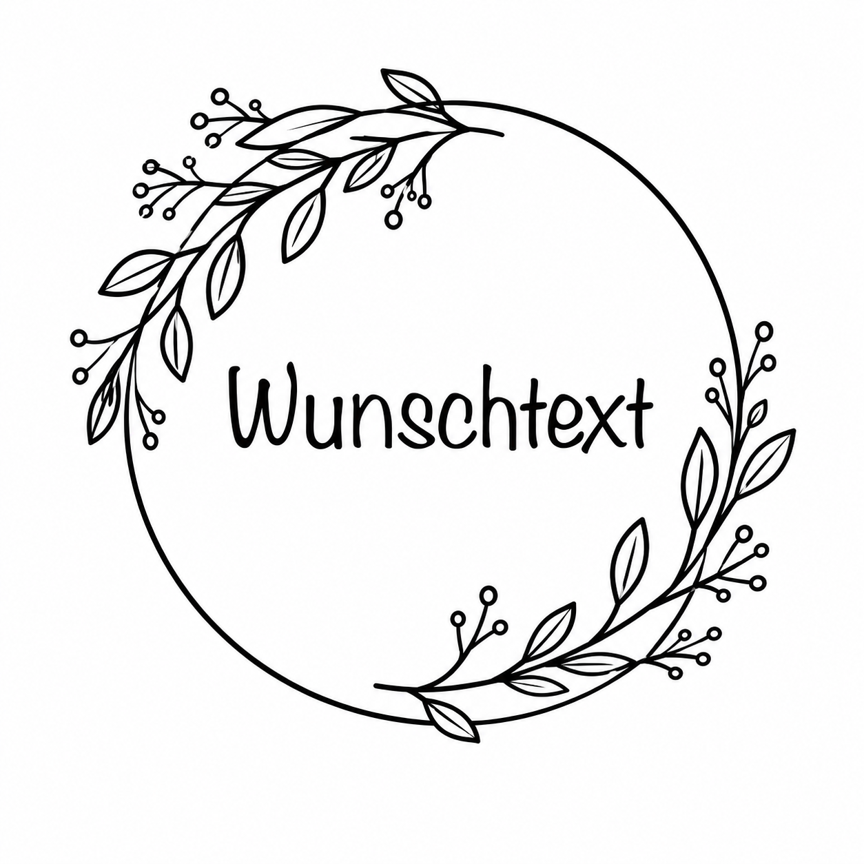Custom text (wreath)