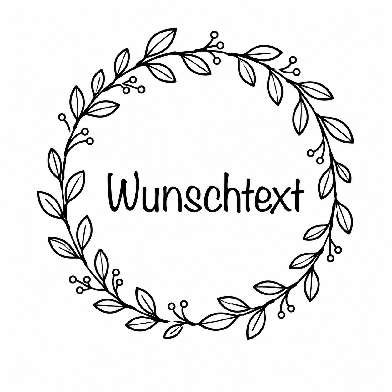 Custom text (full wreath)
